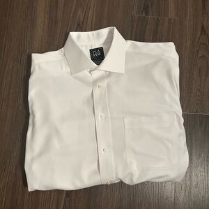 Jos A Bank Slim Fit 16 1/2 - 33 Classic White Men's Shirt